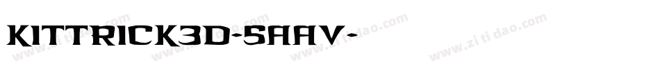 Kittrick3D-5AAv字体转换