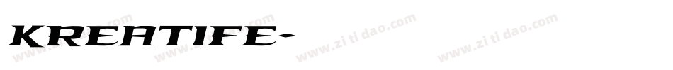 Kreatife字体转换