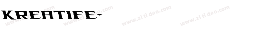 Kreatife字体转换