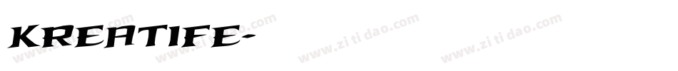 Kreatife字体转换