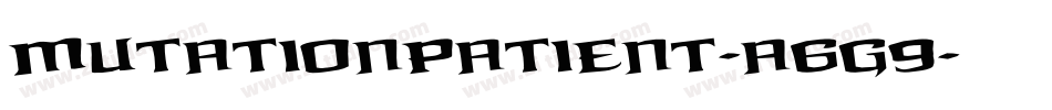 MutationPatient-a6G9字体转换