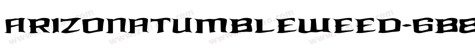 Arizonatumbleweed-6B8o字体转换