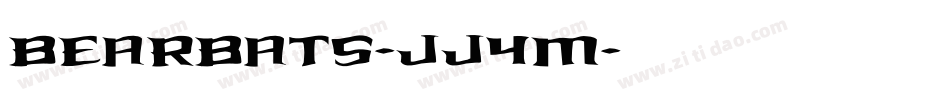 Bearbats-JJ4M字体转换 Bearbats-JJ4M字体转换