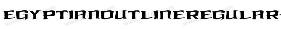 EgyptianOutlineRegular-axy8o字体转换