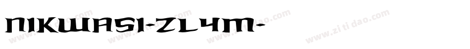 Nikwasi-ZL4m字体转换
