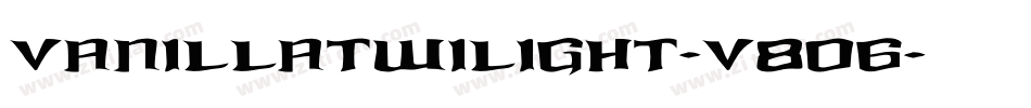 VanillaTwilight-V8o6字体转换