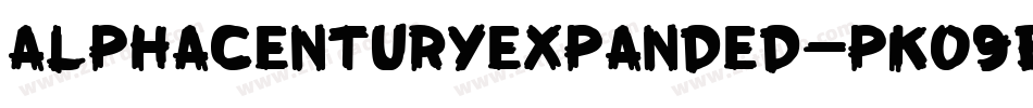 AlphaCenturyExpanded-PKO9B字体转换