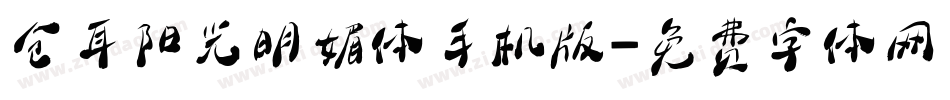 仓耳阳光明媚体手机版字体转换