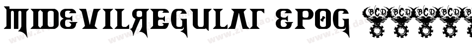 MidEvilRegular-EPog字体转换