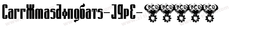 CarrXmasDingbats-JGpE字体转换