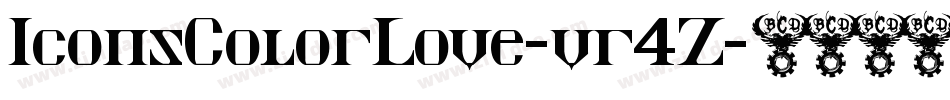 IconsColorLove-vr4Z字体转换