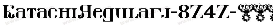 KatachiRegularj-8Z4Z字体转换