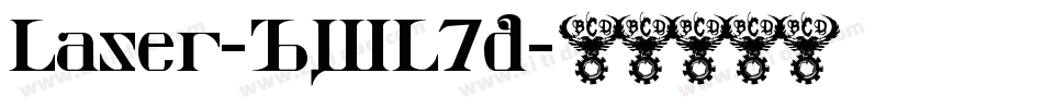 Laser-BWL7d字体转换 Laser-BWL7d字体转换