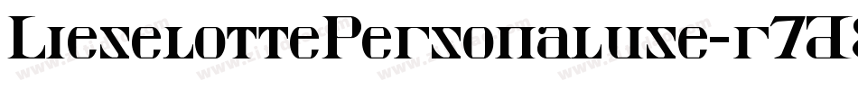 LieselottePersonaluse-r7D8字体转换