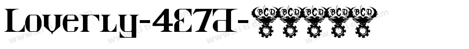 Loverly-4E7D字体转换