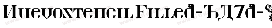 NuevostencilFilled-BA7d字体转换