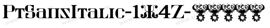 PtSansItalic-1X4Z字体转换
