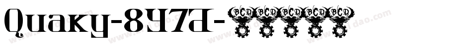 Quaky-8Y7D字体转换 Quaky-8Y7D字体转换