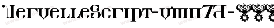 VervelleScript-vmn7D字体转换