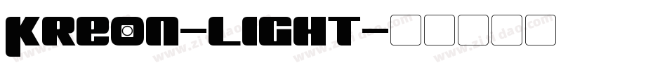 Kreon-Light字体转换