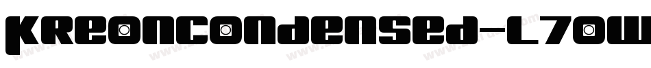 KreonCondensed-L7OW字体转换