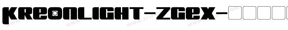 KreonLight-zgEX字体转换