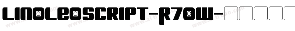 LinoleoScript-R7OW字体转换