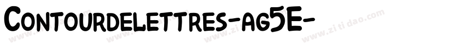 Contourdelettres-ag5E字体转换