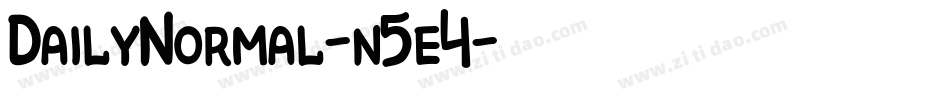 DailyNormal-n5e4字体转换