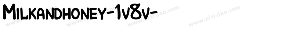 Milkandhoney-1v8v字体转换