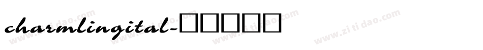 charmlingital字体转换