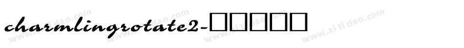 charmlingrotate2字体转换
