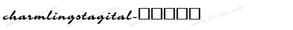charmlingstagital字体转换