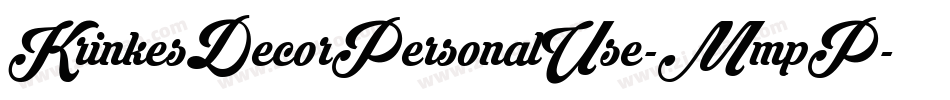 KrinkesDecorPersonalUse-MmpP字体转换 KrinkesDecorPersonalUse-MmpP字体转换