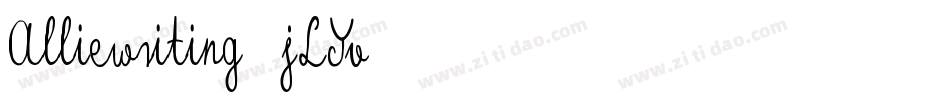 Alliewriting-jLYv字体转换