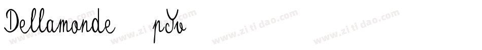Dellamonde-1pYv字体转换 Dellamonde-1pYv字体转换