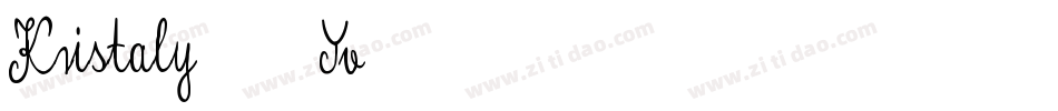 Kristaly-65Yv字体转换