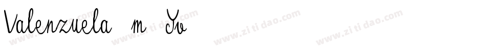 Valenzuela-m7Yv字体转换