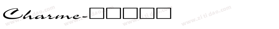 Charme字体转换