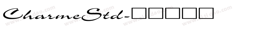 CharmeStd字体转换