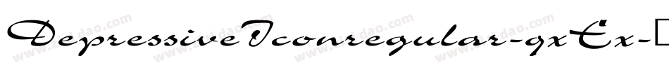 DepressiveIconregular-qxEx字体转换