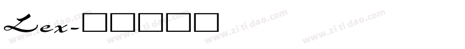Lex字体转换