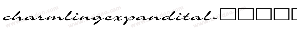 charmlingexpandital字体转换