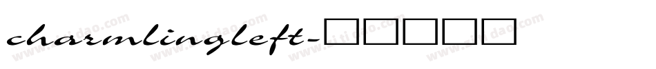charmlingleft字体转换
