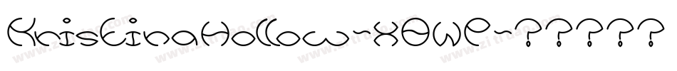KristinaHollow-X8WP字体转换