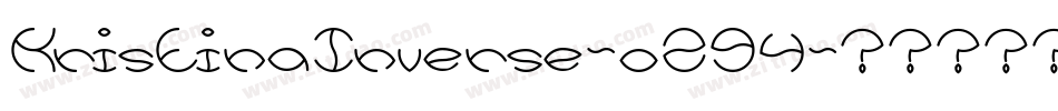 KristinaInverse-oZ94字体转换