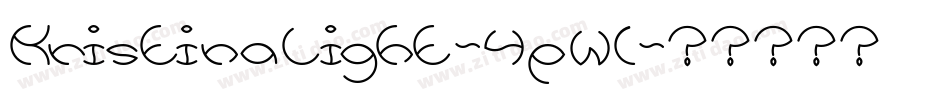 KristinaLight-4pWl字体转换