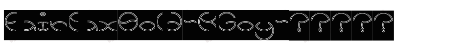 FairfaxBold-KGoy字体转换