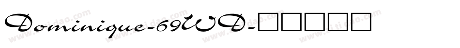 Dominique-69WD字体转换