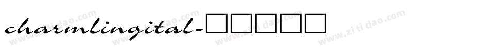 charmlingital字体转换